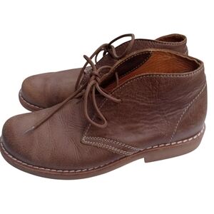 Roots Canada Brown Leather Chukka Boots Lace Up Shoes Women’s Size 7.5